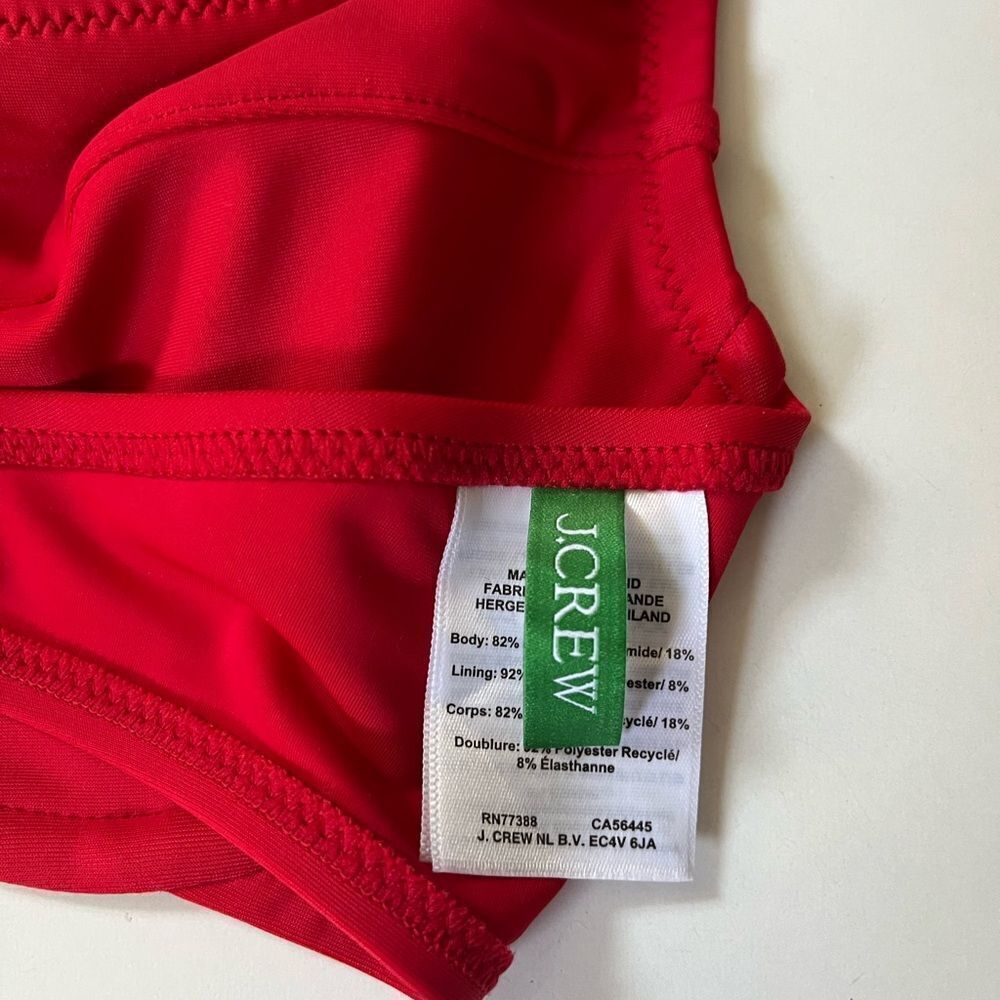 J.Crew Red Bikini 34C/M - Picture 7 of 16